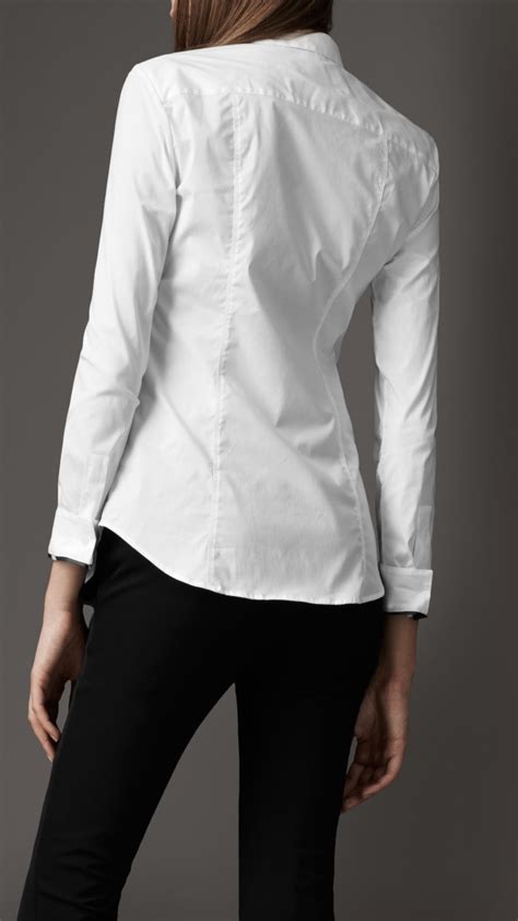 burberry white button down shirt women's fakes|burberry designer button down shirts.